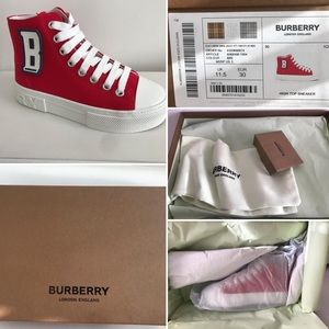 Authentic Burberry kids sneakers